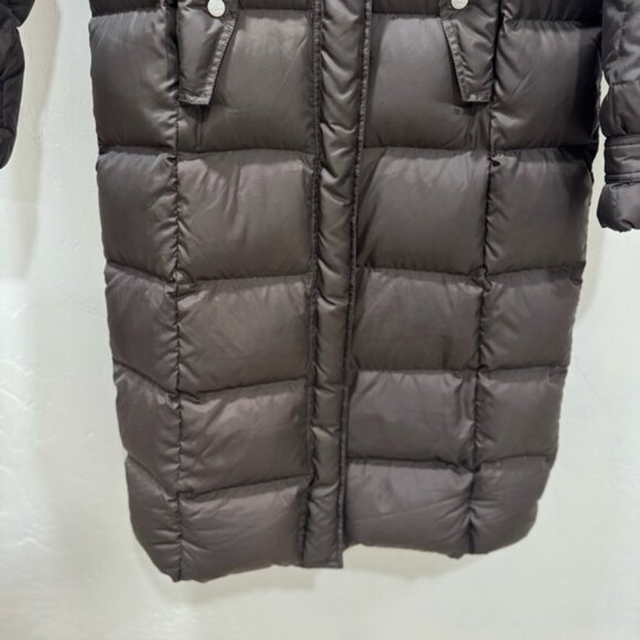 Eddie Bauer Seattle Brown Long Down Parka Coat Puffer Hood Women's Small - Picture 3 of 15